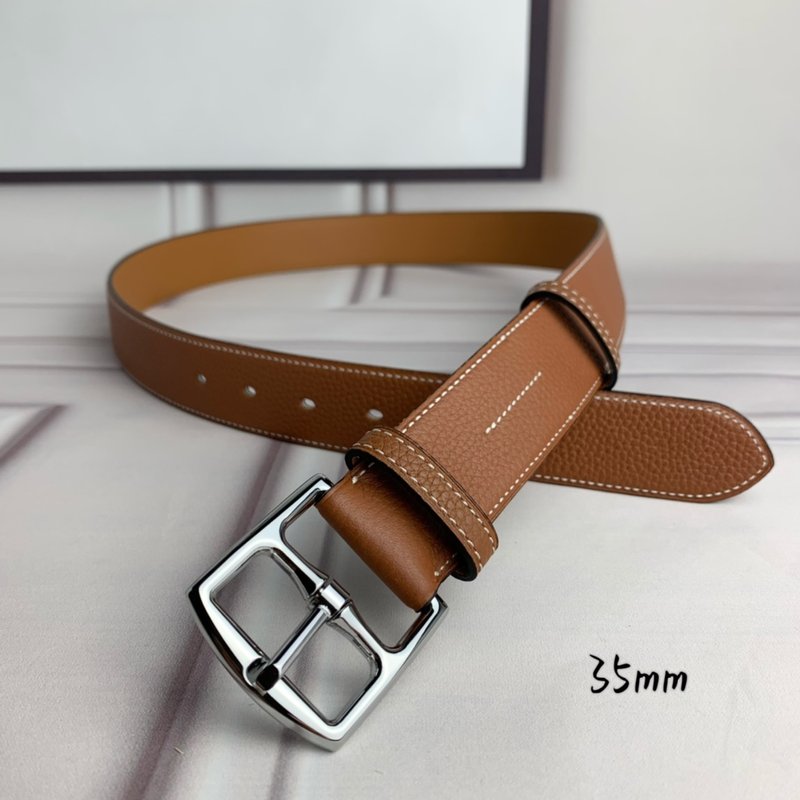 에르메스 수입 소가죽 핀버클 벨트 35mm 001-220780