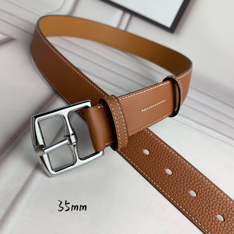 에르메스 수입 소가죽 핀버클 벨트 35mm 001-220780