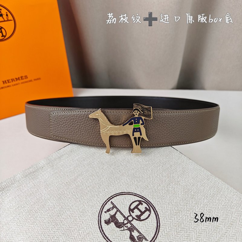 에르메스 양면 H 버클 소가죽 벨트 38mm 001-220788