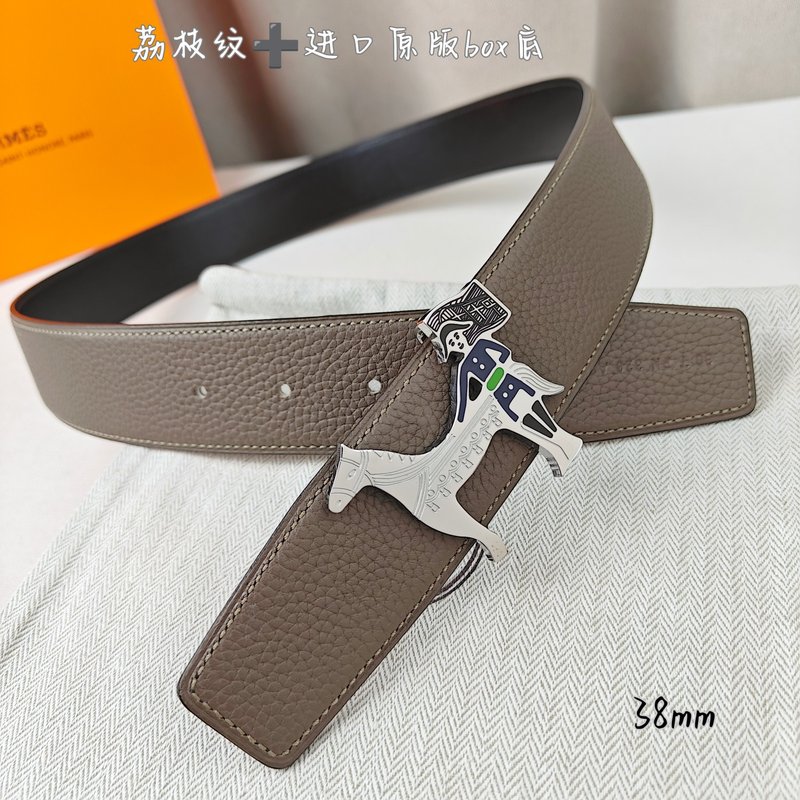에르메스 양면 H 버클 소가죽 벨트 38mm 001-220788