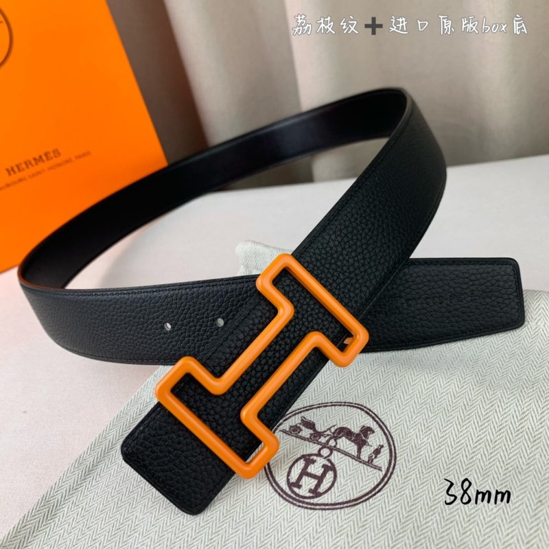 에르메스 클래식 블랙 리치 그레인 벨트 001-220792