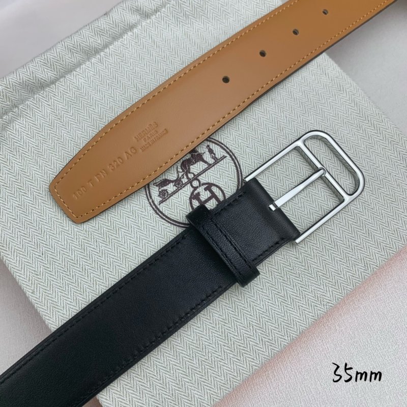 에르메스 뉴 핀 버클 소가죽 벨트 35mm 001-220798