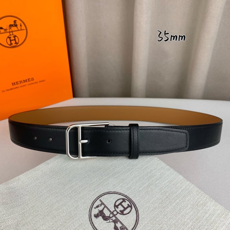 에르메스 뉴 핀 버클 소가죽 벨트 35mm 001-220798