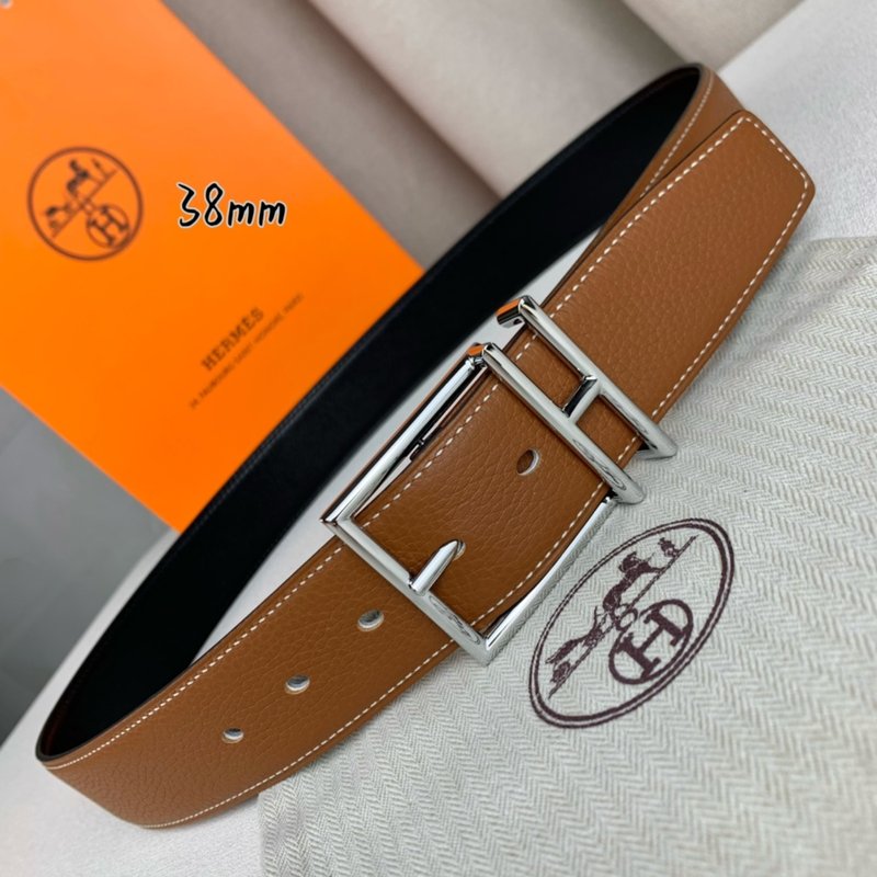 에르메스 수입 소가죽 양면 핀 버클 벨트 38mm 001-220815