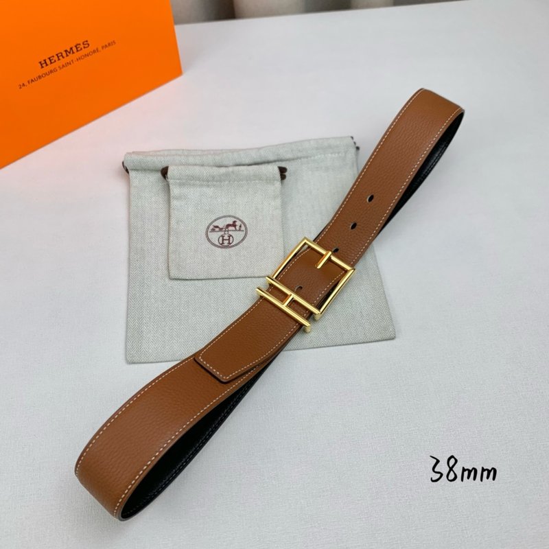 에르메스 수입 소가죽 양면 핀 버클 벨트 38mm 001-220815
