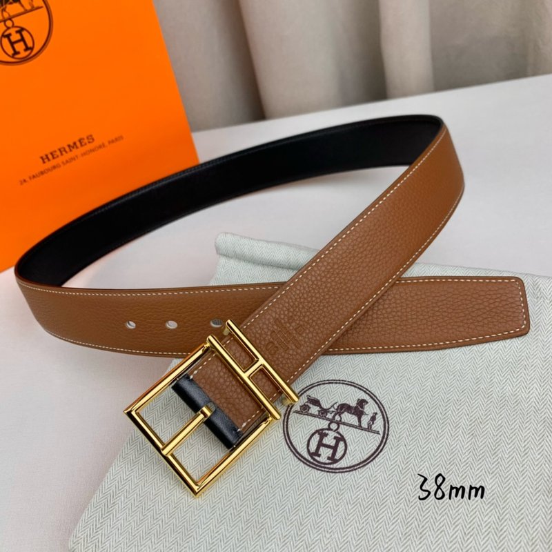 에르메스 수입 소가죽 양면 핀 버클 벨트 38mm 001-220815