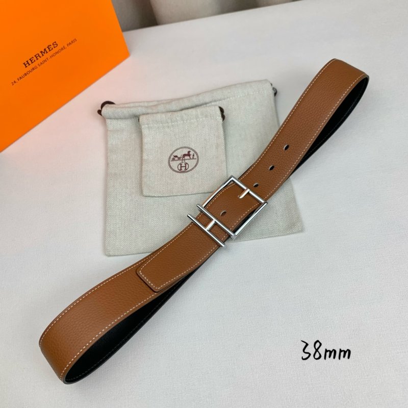 에르메스 수입 소가죽 양면 핀 버클 벨트 38mm 001-220815