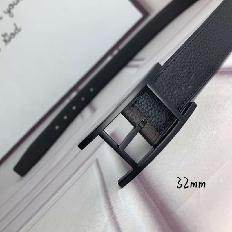 에르메스 양면 리치 그레인 핀 버클 벨트 001-220823