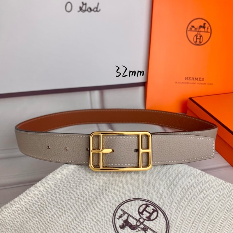 에르메스 양면 리치 그레인 핀 버클 벨트 32mm 001-220829