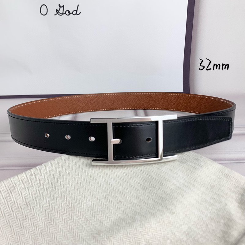 에르메스 핀 버클 양면 벨트 32mm 폭 001-220838