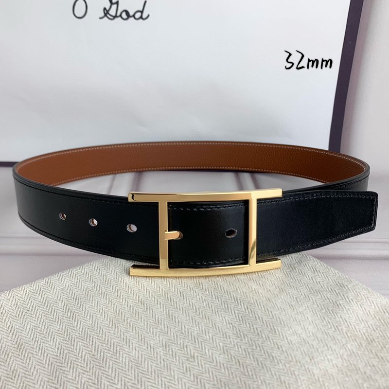 에르메스 핀 버클 양면 벨트 32mm 폭 001-220838