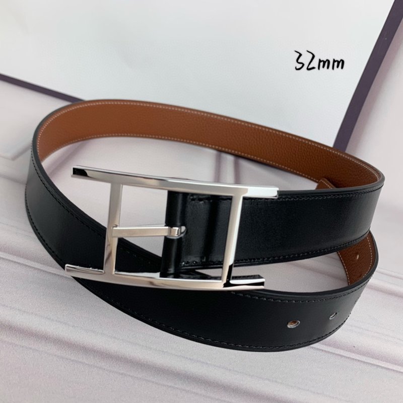에르메스 핀 버클 양면 벨트 32mm 폭 001-220838