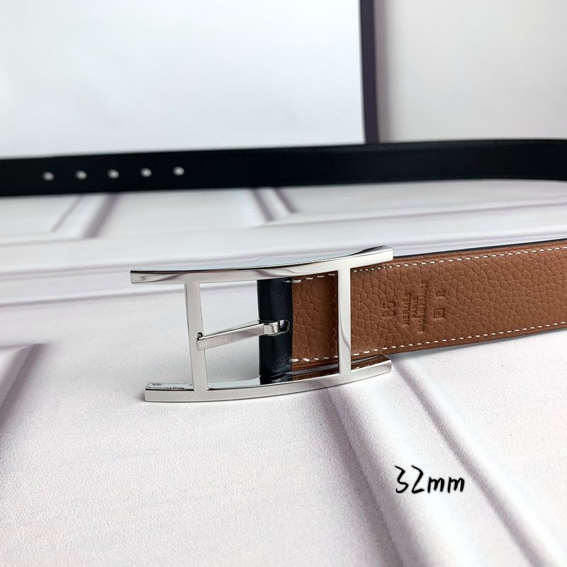 에르메스 핀 버클 양면 벨트 32mm 폭 001-220838