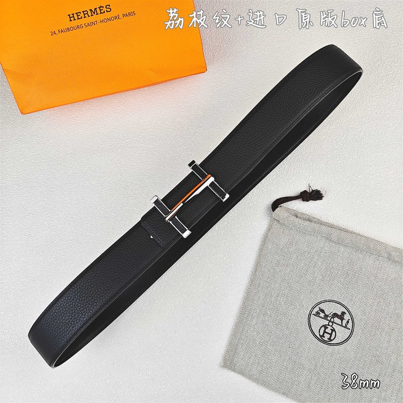에르메스 클래식 H 버클 양면 가죽 벨트 38mm 001-220842