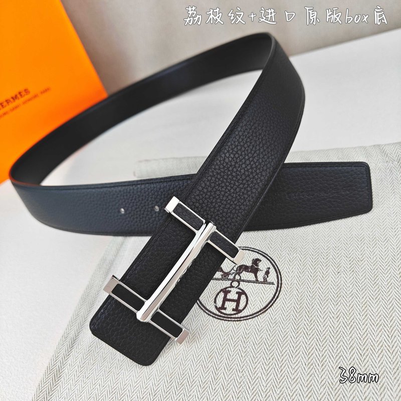 에르메스 클래식 H 버클 양면 가죽 벨트 38mm 001-220842