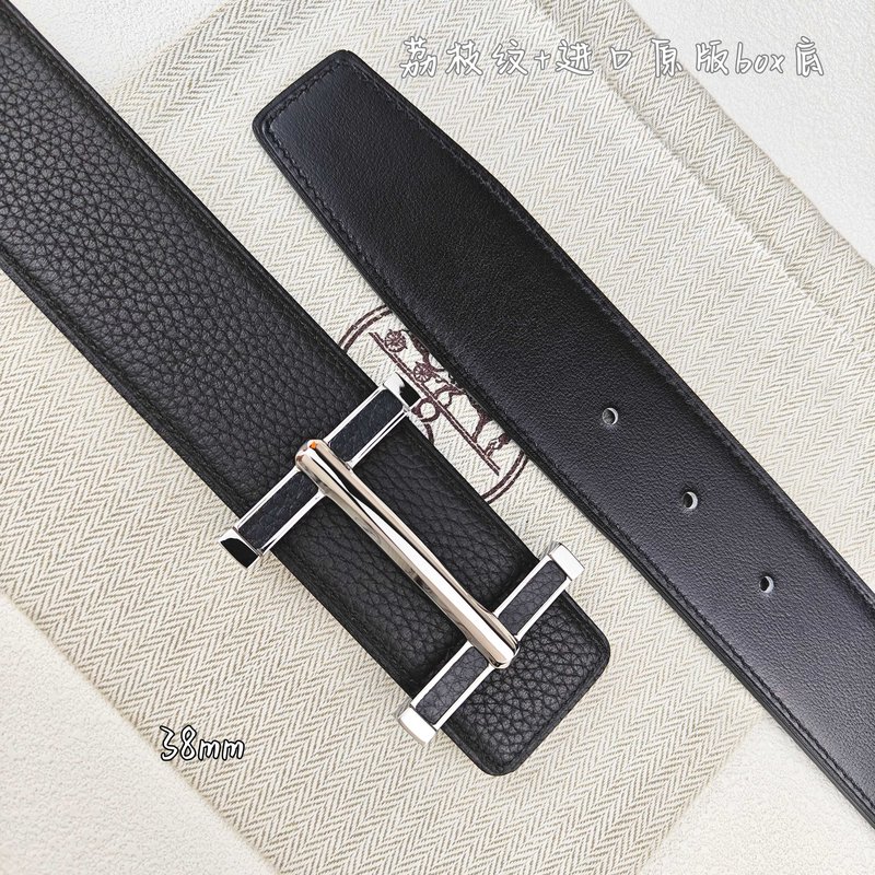 에르메스 클래식 H 버클 양면 가죽 벨트 38mm 001-220842