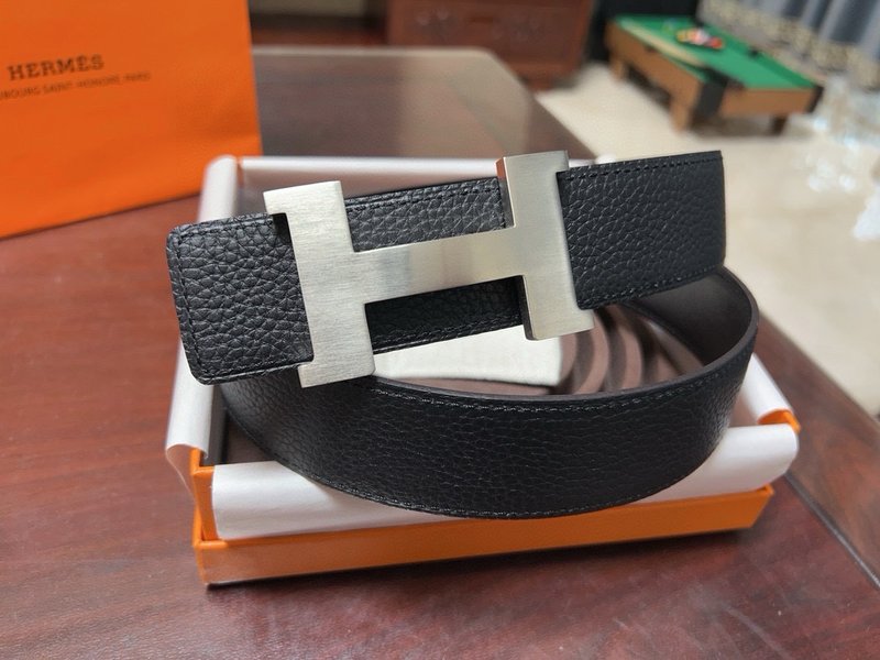 에르메스 H 버클 블랙 벨트 38mm 너비 001-220902