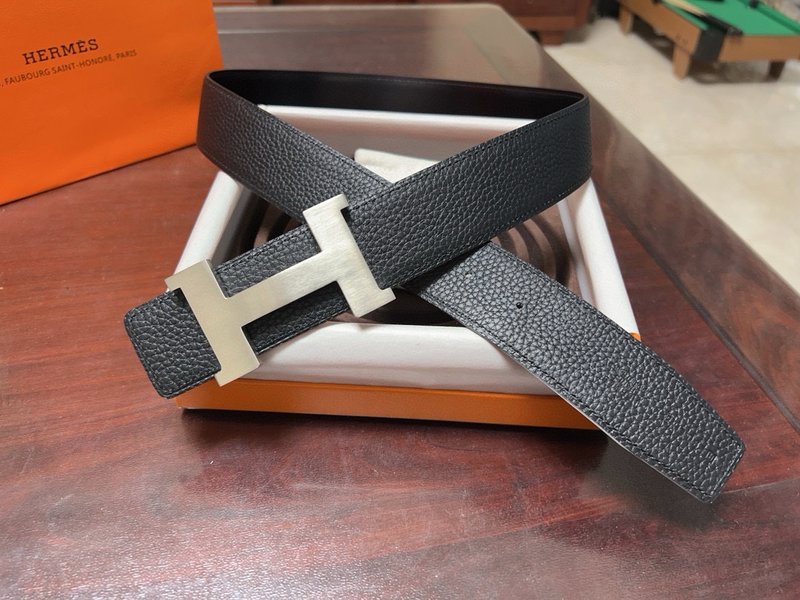 에르메스 H 버클 블랙 벨트 38mm 너비 001-220902