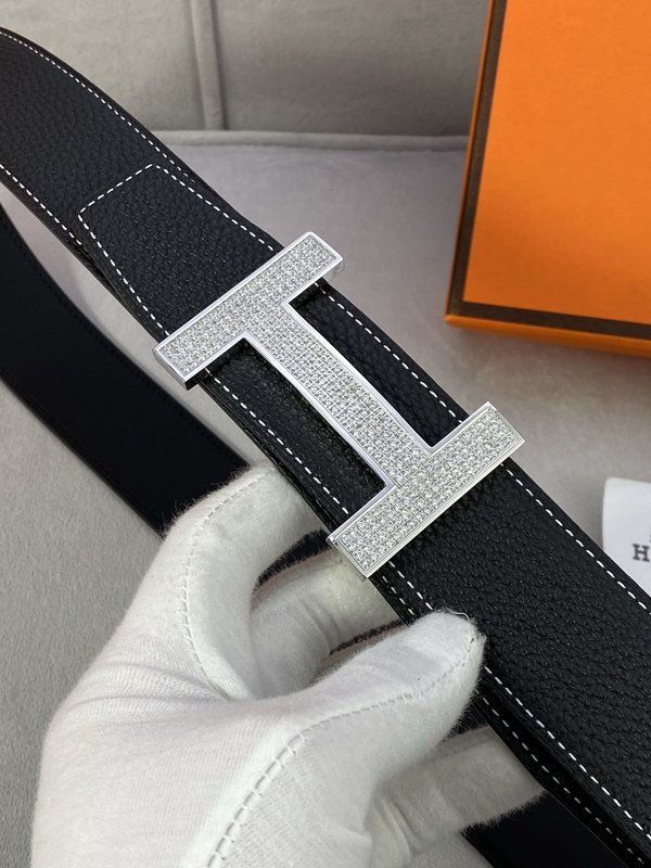 에르메스 스타일 3.8cm 토고 소 가죽 벨트 001-220906
