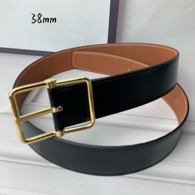 에르메스 양면 벨트 38mm 폭 소 가죽 001-220908