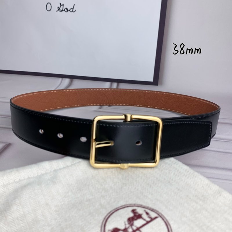 에르메스 양면 벨트 38mm 폭 소 가죽 001-220908