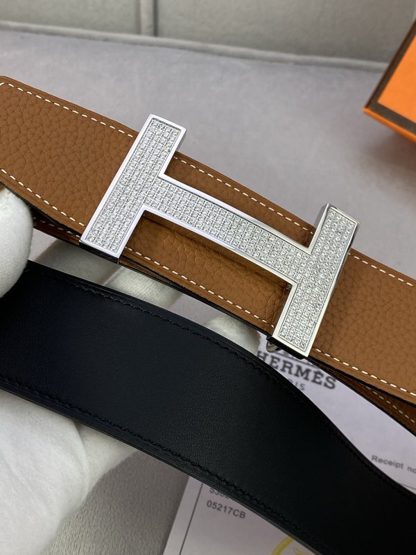 에르메스 양면 소가죽 벨트 오프라인 매장 동일 스타일 001-220909