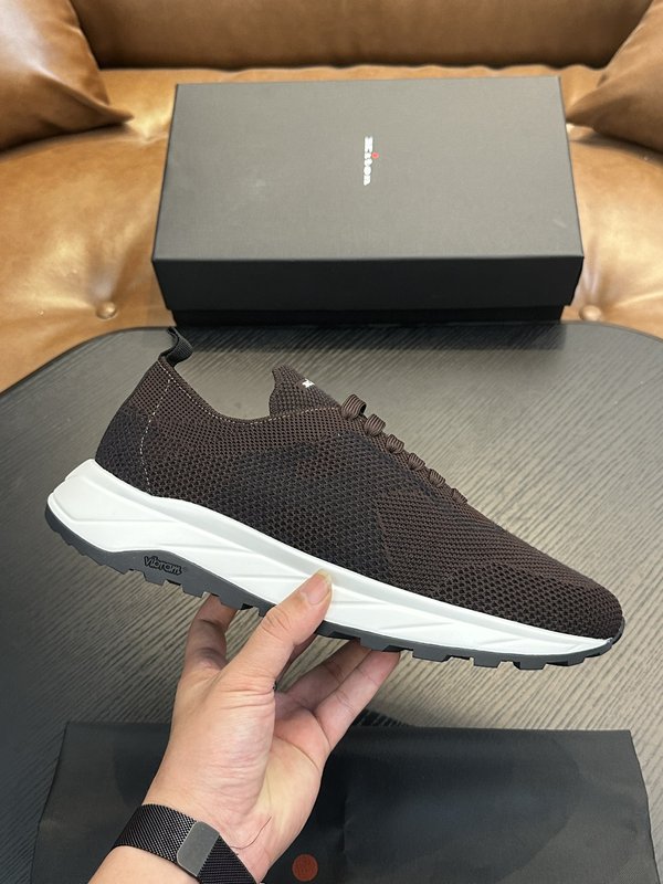 Kiton 남성 니트 소재 운동화 001-221631