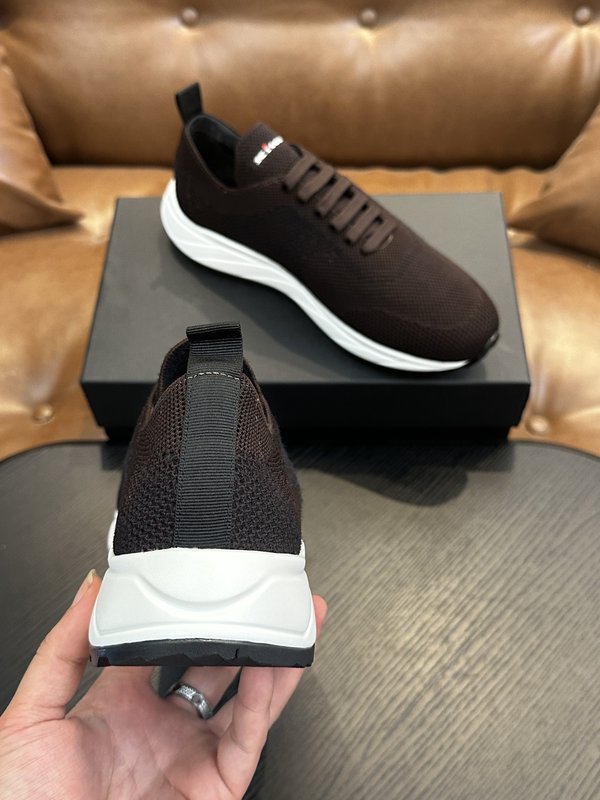 Kiton 남성 니트 소재 운동화 001-221631