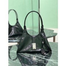 오일드 레더 버클 잠금 핸드백 숄더백 001-221738
