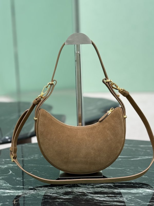 문 스웨이드 소가죽 숄더 크로스백 001-222474