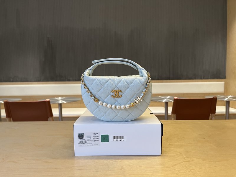 샤넬 진주 체인 훌라후프 백 001-222674