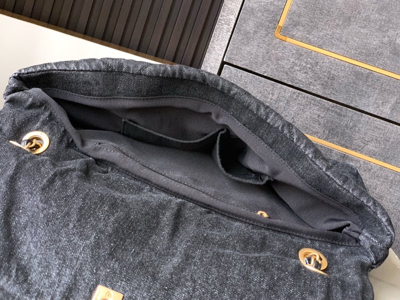 샤넬 빈티지 데님 숄더백 001-222746