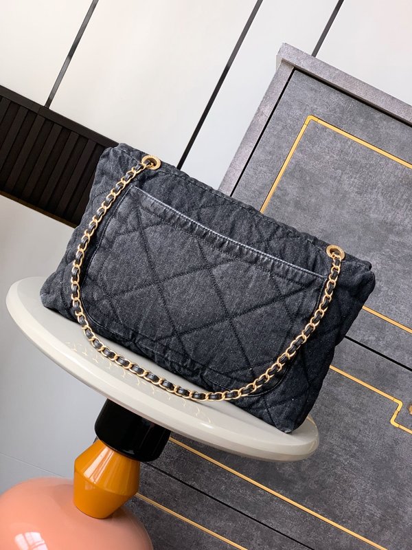 샤넬 빈티지 데님 숄더백 001-222746