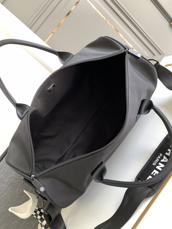 샤넬 블랙 화이트 피트니스 여행백 001-222847