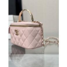 샤넬 핑크 퀼팅 핸드백 001-222989