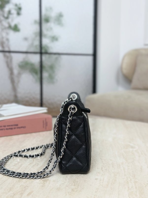 별 각인 더블 C 리치 그레인 소가죽 마작백 001-223254