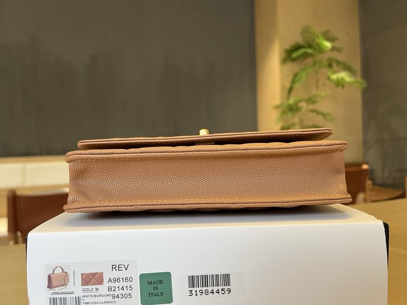 샤넬 더블 C 핸들 WOC 그레인 가죽 가방 001-223271
