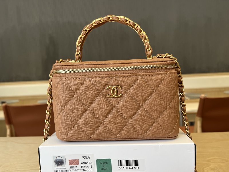 샤넬 더블 C 핸들 메이크업 박스 001-223279