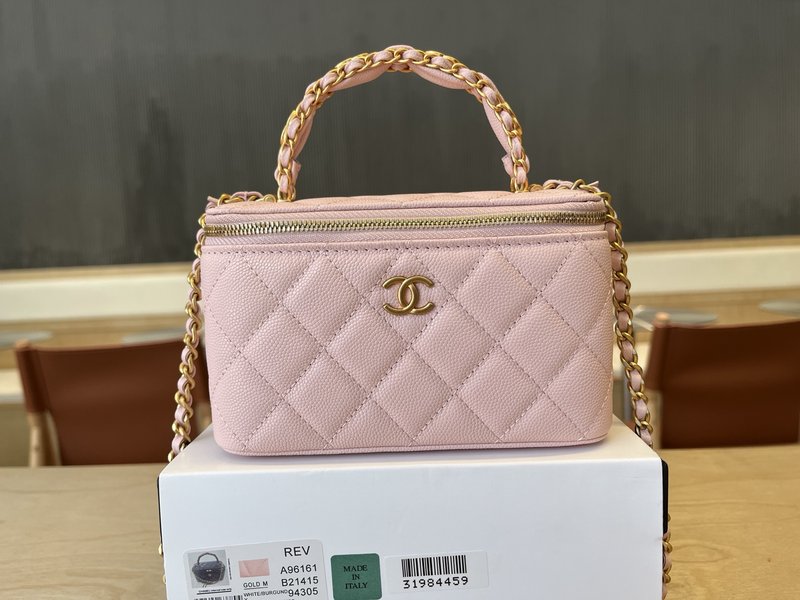 샤넬 더블 C 핸들 메이크업 박스 001-223304