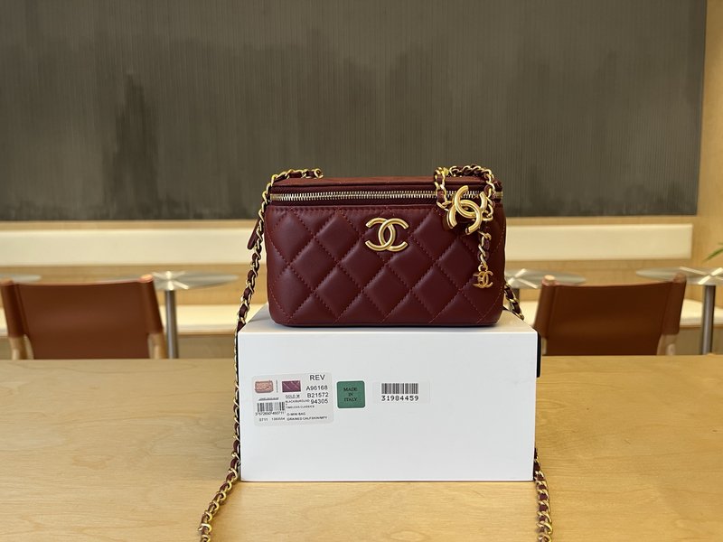 샤넬 더블 C 버클 롱 박스 백 001-223312