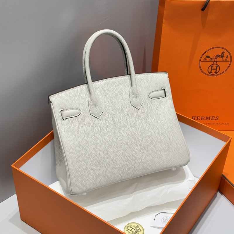 에르메스 버킨백 펄그레이 실버하드웨어 토고백 001-223975