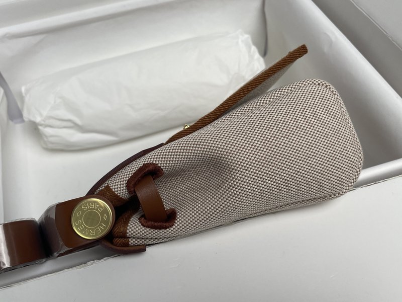에르메스 에르백 미니 20cm 골드브라운 골드버클 핸드 001-224133