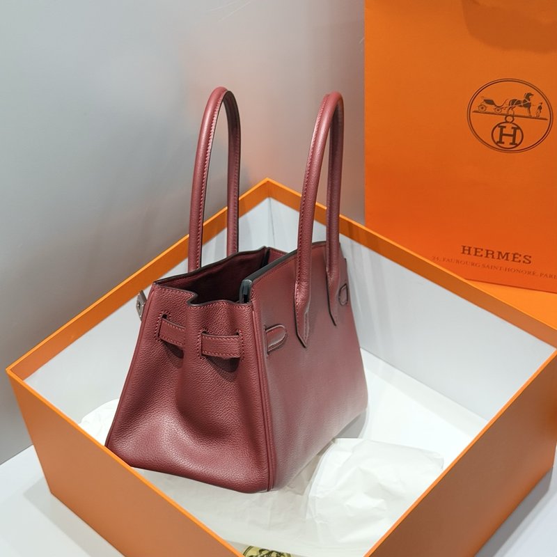 에르메스 레드 빈티지 숄더 버킨백 001-224281