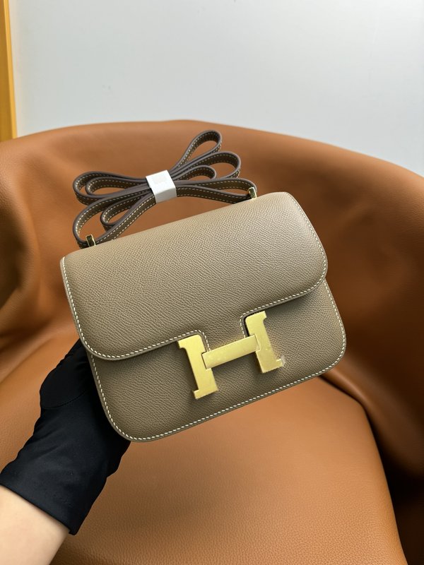 에르메스 콩코드 19cm 엘리펀트 그레이 핸드백 001-224308