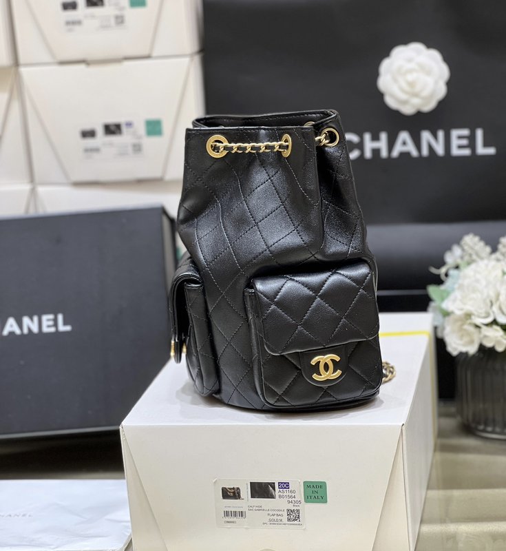 샤넬 더블 포켓 백팩 001-224344