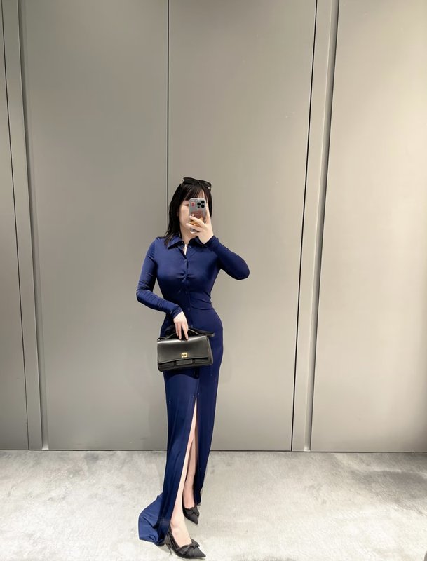 발렌시아가 딥블루 데님 세트 001-224652