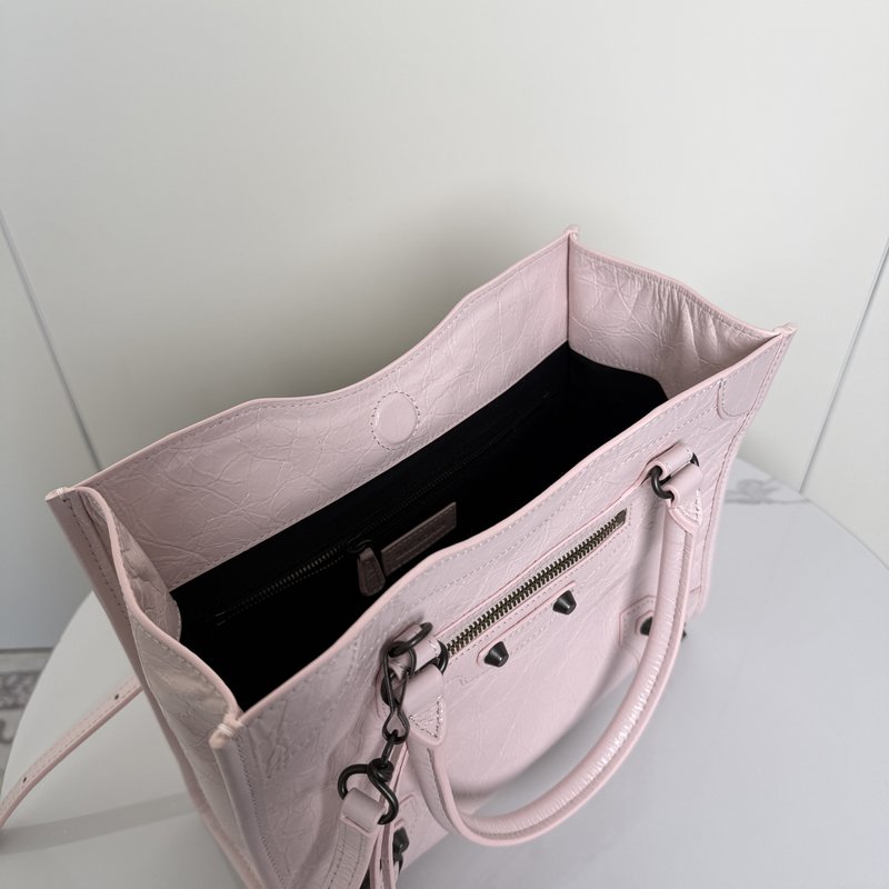 발렌시아가 스몰 핑크 세로 토트백 001-224750