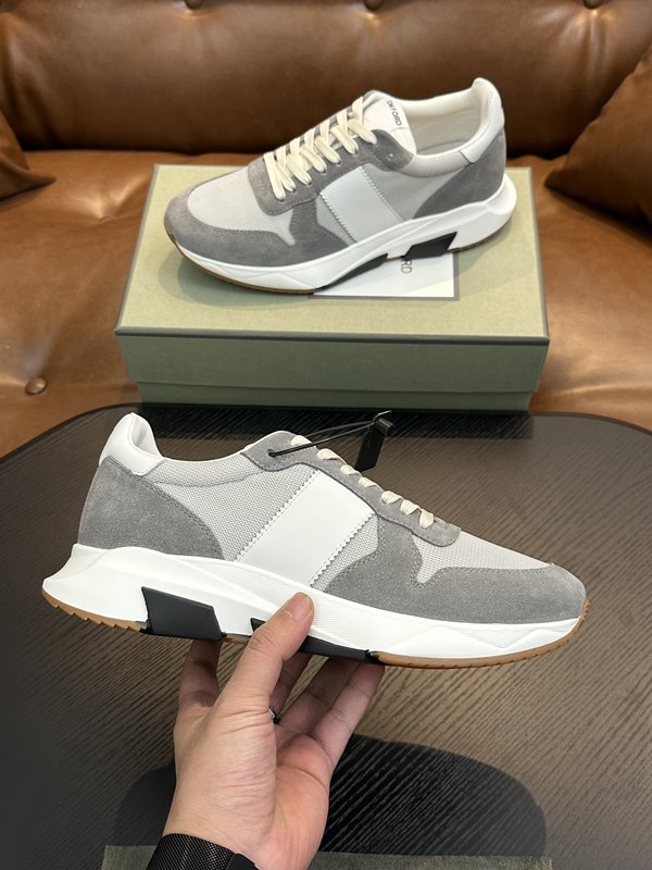 TOM FORD Cambridge 가죽 스니커즈 001-226346