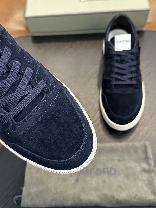 TOM FORD 가죽 로우탑 스니커즈 001-226416
