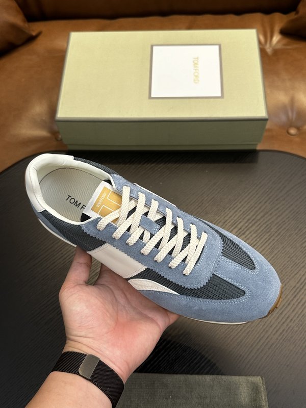 TOM FORD 가죽 로우탑 스니커즈 001-226454